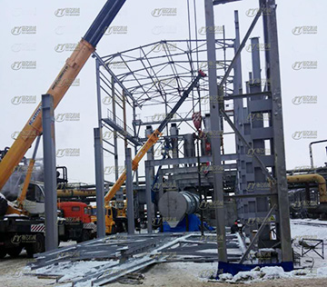 我公司派往俄罗斯调试工程师发来^新硫酸铵造粒生产线近况